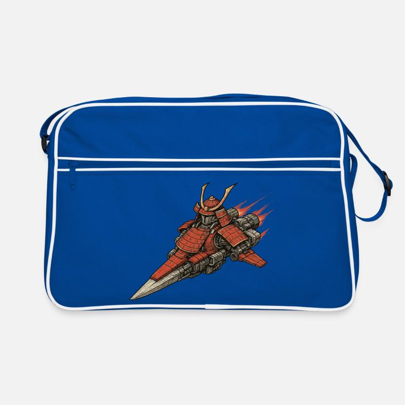 Samurai Raumschiff Retro Tasche