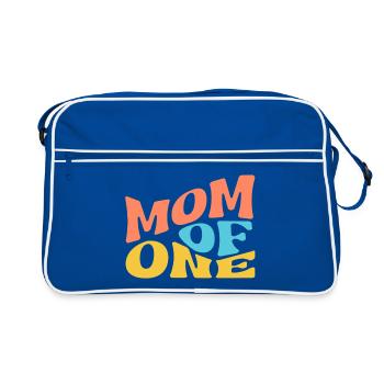 Mom of One - Retro Bag - blue/white - Front