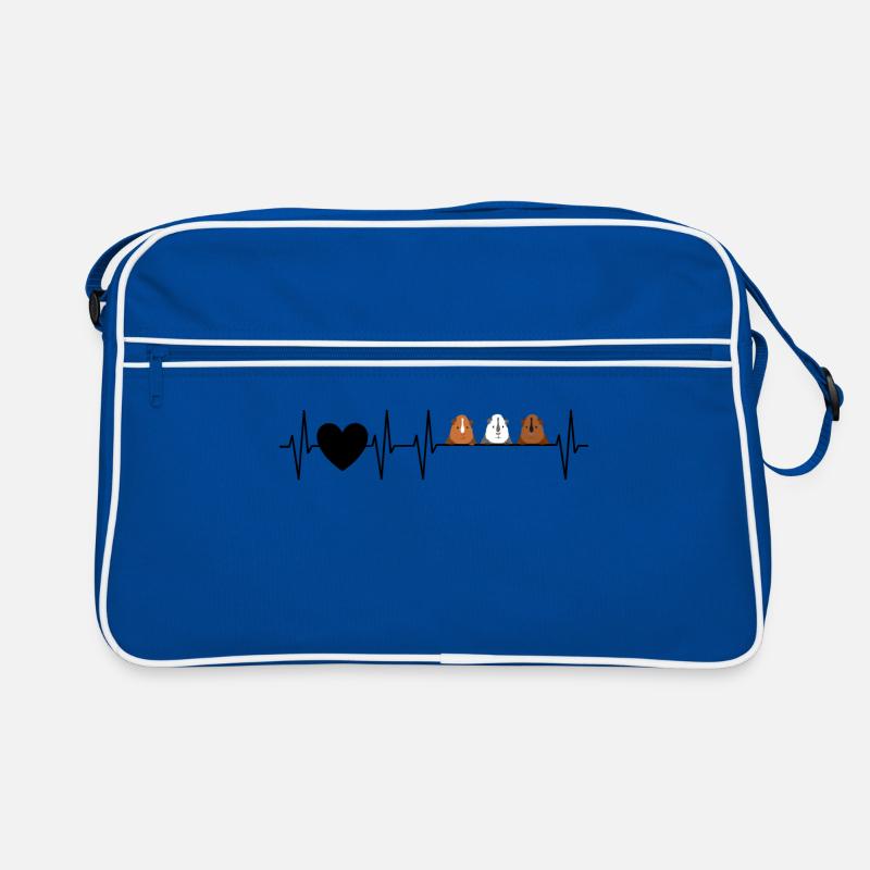 Heartbeat 3 mignon cadeau de cochons d'Inde Sac Retro
