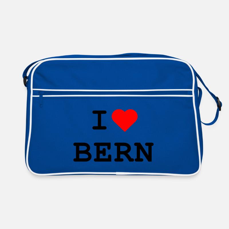 I love Bern - Ich liebe Bern Retro Tasche