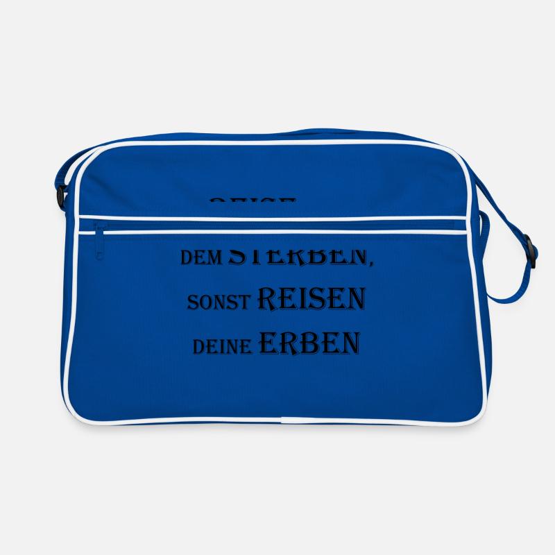 super Spruch Reise vor dem Sterben Retro Tasche