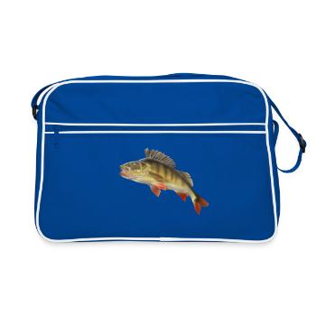 Perch - Sac Retro - bleu/blanc - Devant