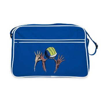 volleyball - Sac Retro - bleu/blanc - Devant