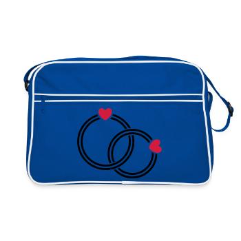 Les alliances - Sac Retro - bleu/blanc - Devant