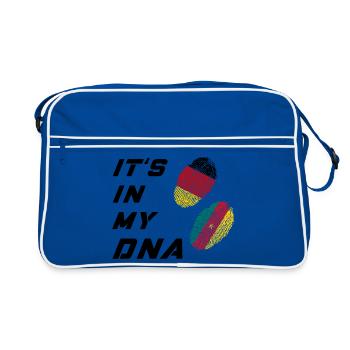 Dans mon ADN, l’Allemagne et le Cameroun - Sac Retro - bleu/blanc - Devant