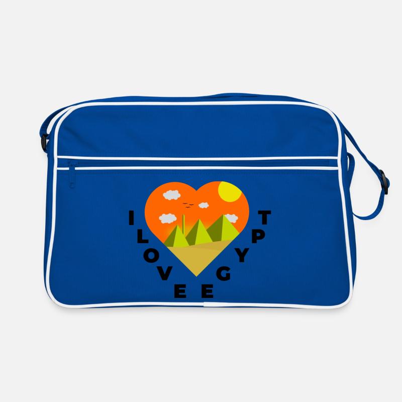 Egypte Egypte Le Caire J’aime Pyramides Idée cadeau Sac Retro