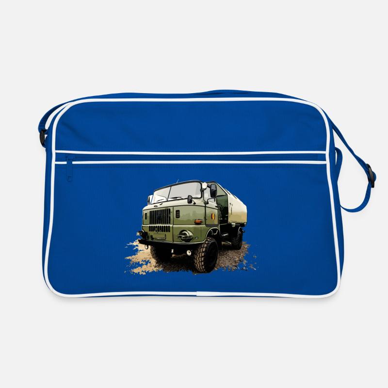 W50 LKW Klassiker - Retro Tasche - Blau/Weiß