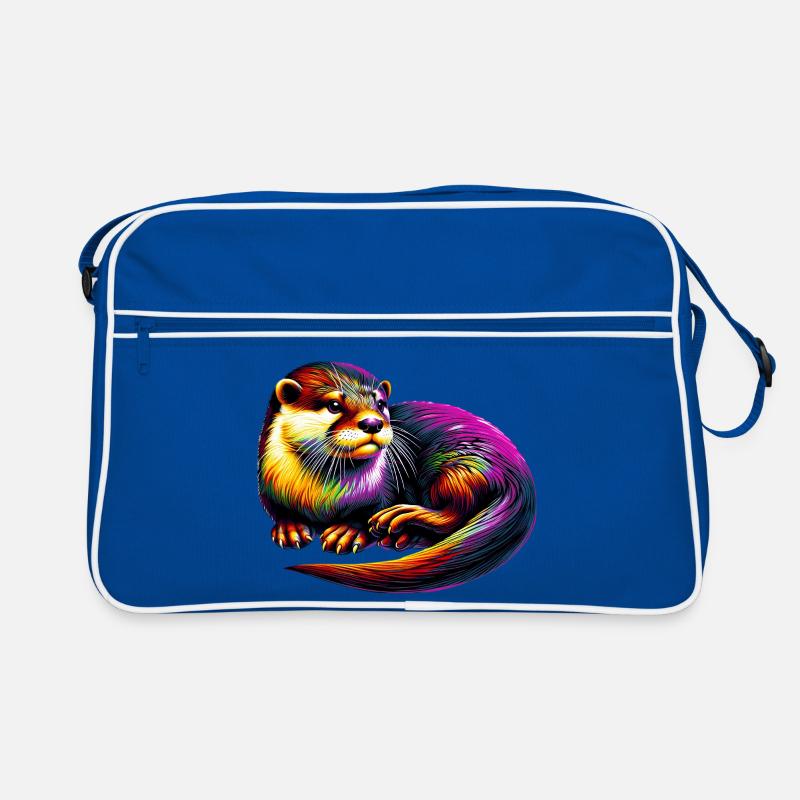 Otter - Retro Tasche - Blau/Weiß
