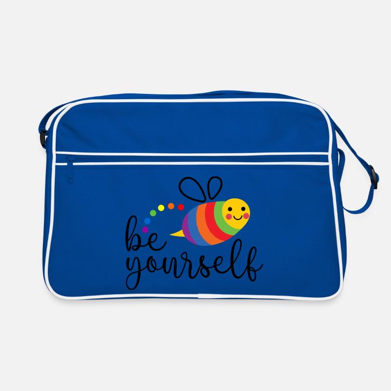 LGBTQ Pride Month - Sei du selbst Retro Tasche