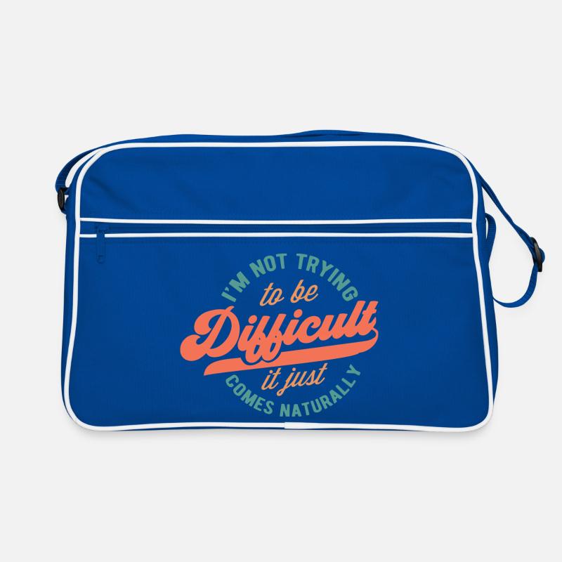Natural Humorous Text Design Retro Bag