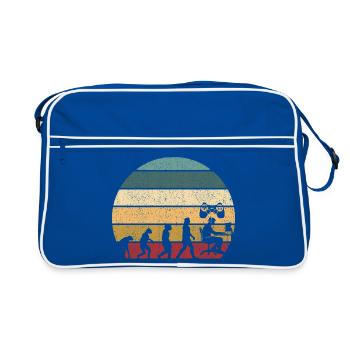 Gamer Jeu Vidéo Blueberry Vintage Gaming - Sac Retro - bleu/blanc - Devant