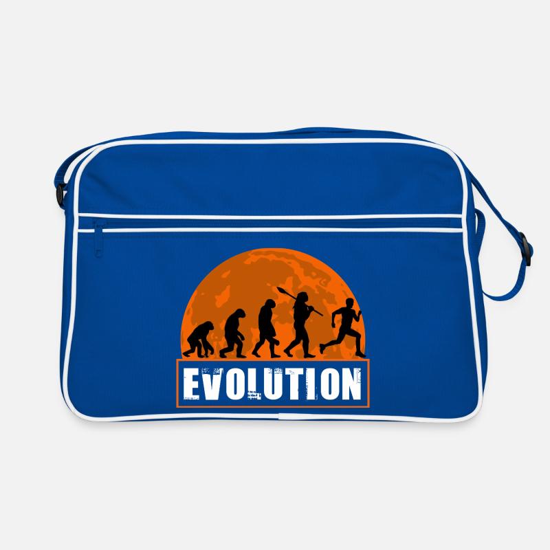 Running Man Evolution Funny Runner Tee Marathon Retro Bag