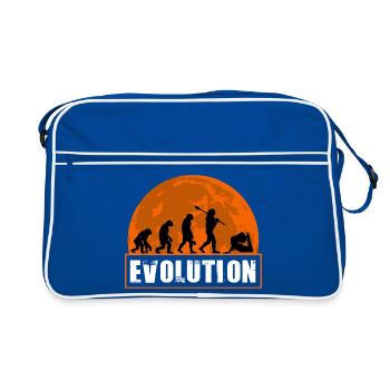 Entwicklung von Yoga Girl Yoga Mama Yoga Lover - Retro Tasche - Blau/Weiß - Vorne
