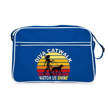 Diva Catwalk - Watch Us Shine Retro - Retro Bag - blue/white - Front