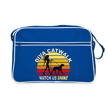 Diva Catwalk - Watch Us Shine Retro - Retro Bag - blue/white - Front