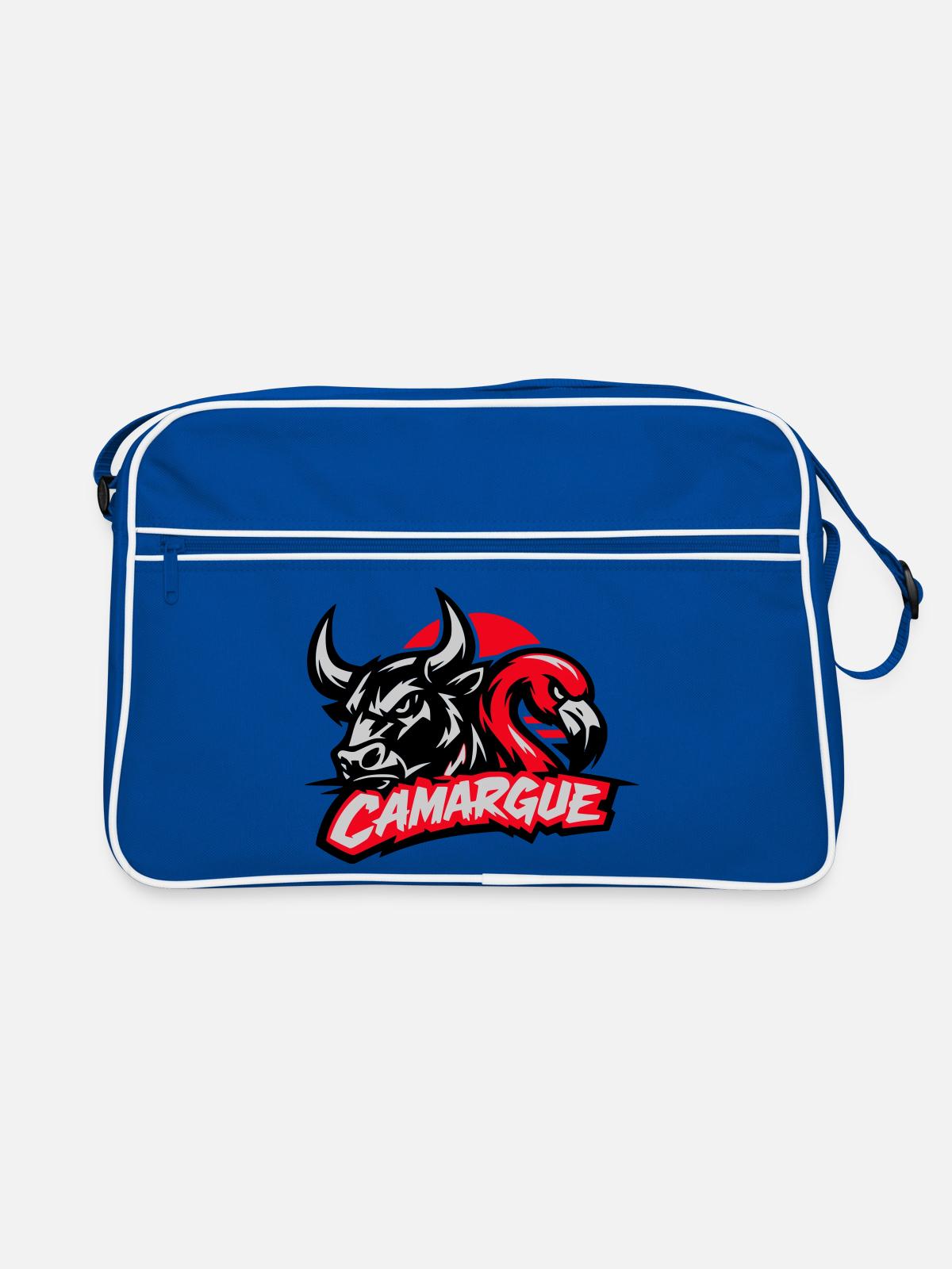 Camargue - Sac Retro - bleu/blanc - Devant