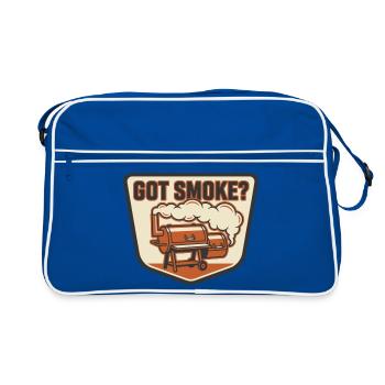Offset Smoker T'as de la Fumée Maître Rôtisseur - Retro Bag - blue/white - Front