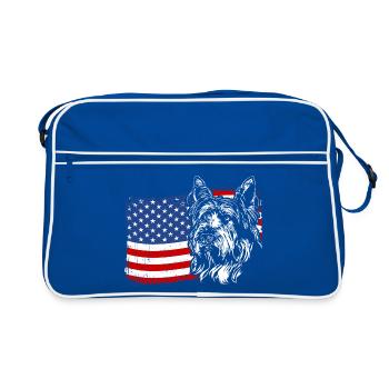BERGER PICARD America Flag Lunettes de soleil Wilsigns - Sac Retro - bleu/blanc - Devant