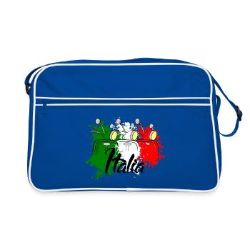 Scooter Italia - Sac Retro - bleu/blanc - Devant