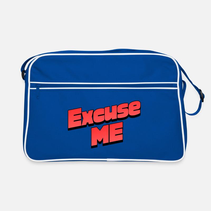 Excuse Me Retro Typo Grafik Retro Tasche