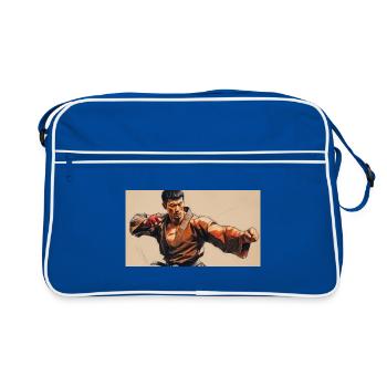 Art Martial Artist Asian Style - Sac Retro - bleu/blanc - Devant