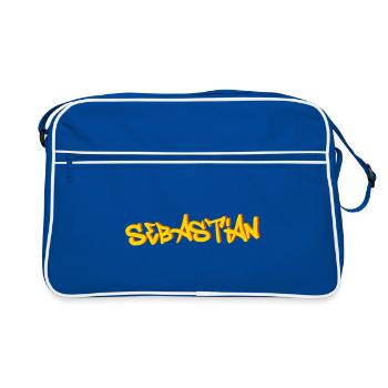 Sebastian - Sac Retro - bleu/blanc - Devant