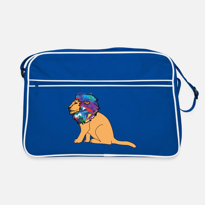 Lion Drawing Retro Bag