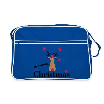 Jour de Noël - Sac Retro - bleu/blanc - Devant