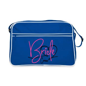 Bride Crew - Retro Tasche - Blau/Weiß - Vorne