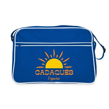 CADAQUÉS España Sun Design - Sac Retro - bleu/blanc - Devant