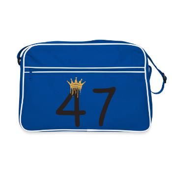 47 - Retro Bag - blue/white - Front