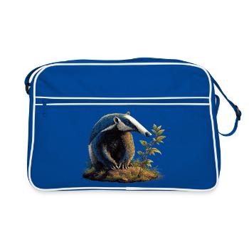 Fourmilier Tamandua Fourmilier Grands fourmiliers - Sac Retro - bleu/blanc - Devant