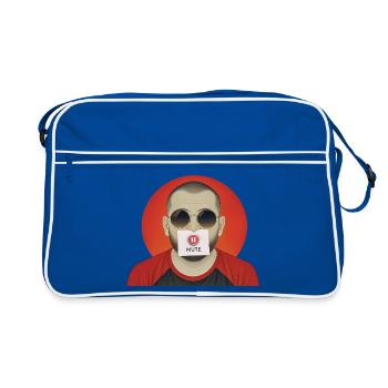 MUTE MAN - nice people - Sac Retro - bleu/blanc - Devant
