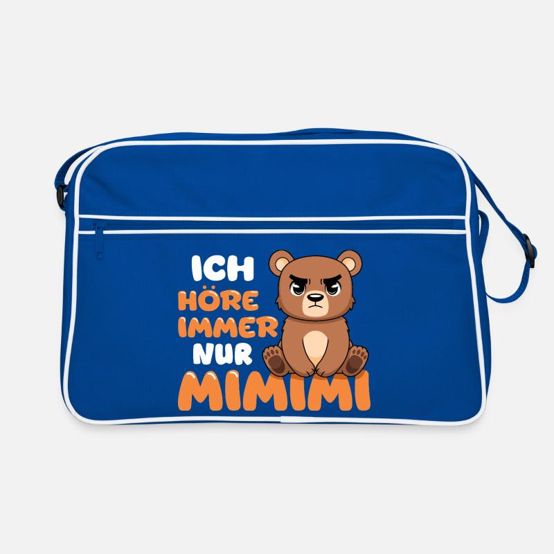 Ich Höre Immer Nur Mimimi Bär Retro Tasche