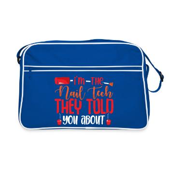 Nail Designer Nail Designer Cosmetics Nail Salon - Retro Bag - blue/white - Front