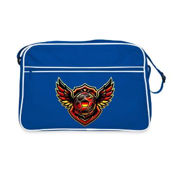 Blason de Soccer Germany - Sac Retro - bleu/blanc - Devant