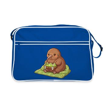 Kiwi Bird Gamer Kawaii - Sac Retro - bleu/blanc - Devant