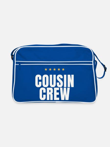 Réunion de Cousin Crew Cousins Family Matching - Sac Retro - bleu/blanc - Devant