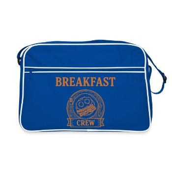 Breakfast Crew Brunch Café Bacon Pancake - Sac Retro - bleu/blanc - Devant