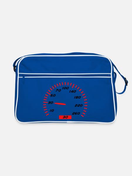 30 Anniversaire - Sac Retro - bleu/blanc - Devant