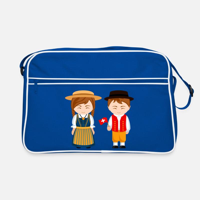 Schweiz, ich bin Schweizer, kleiner Schweizer Retro Tasche