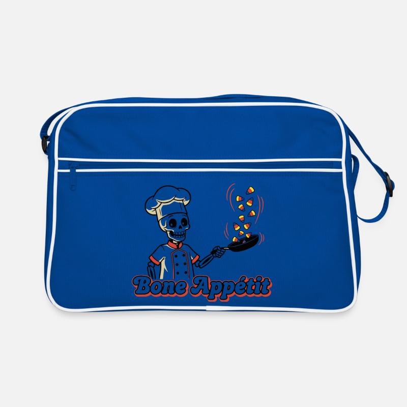 Skull Chef with Candy Snake Design Retro Bag