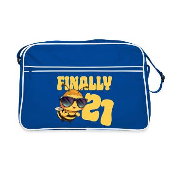 Finally 21 - Retro Bag - blue/white - Front