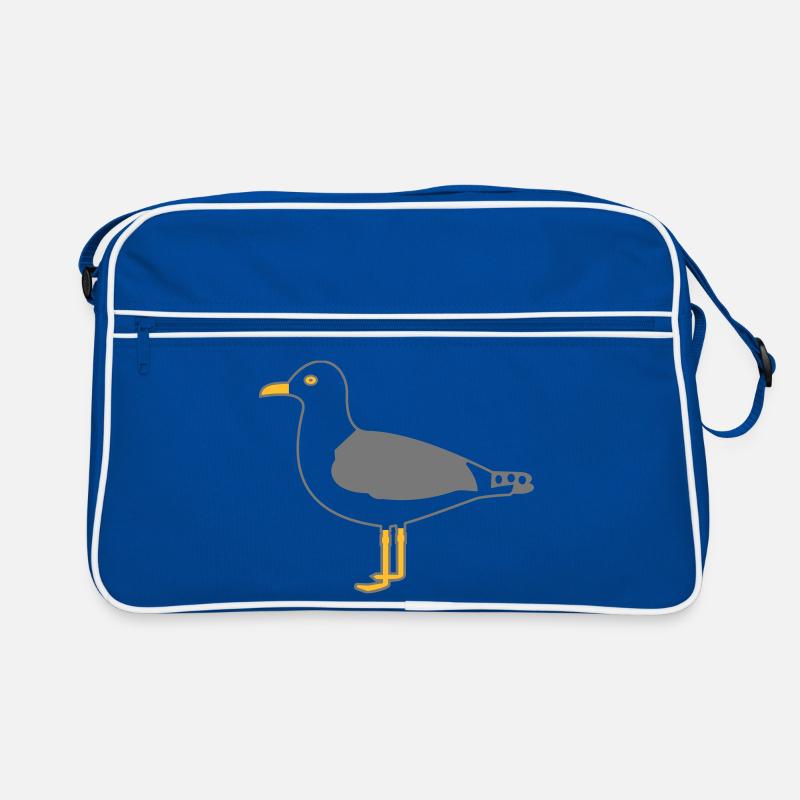 Silbermöwe Retro Tasche