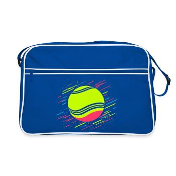 Tennis Ball Retrowave - Retro Bag - blue/white - Front
