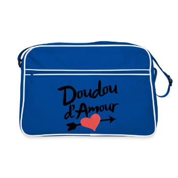 Doudou d'Amour Valentine's Day, Cute Romantic - Sac Retro - bleu/blanc - Devant