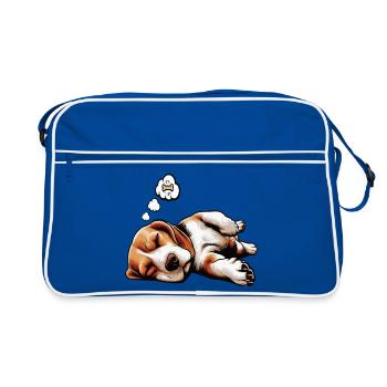 Beagle Beagle owner Beagle owner beagle dog - Retro Bag - blue/white - Front