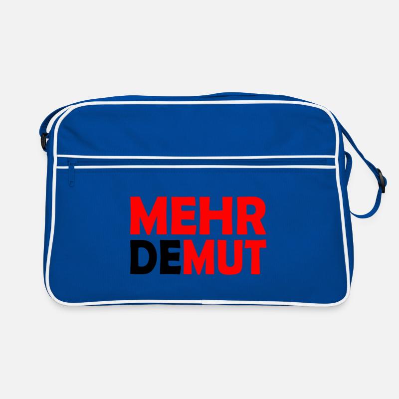 Demut - Retro Tasche - Blau/Weiß