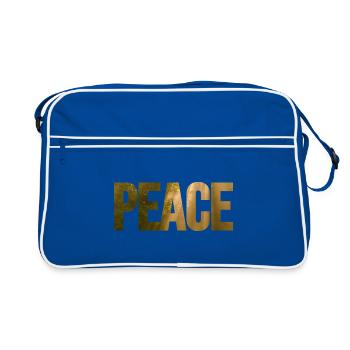 Peace of mind - Retro Bag - blue/white - Front
