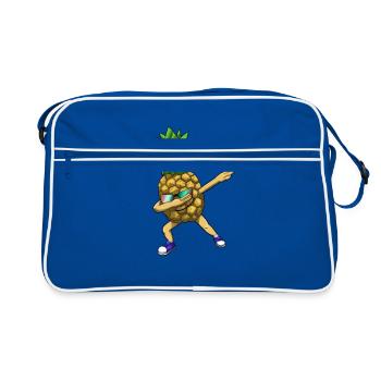 Ananas Dabbing Ananas Frais - Sac Retro - bleu/blanc - Devant